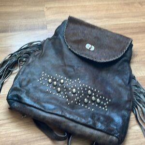 Cow Hide Backpack